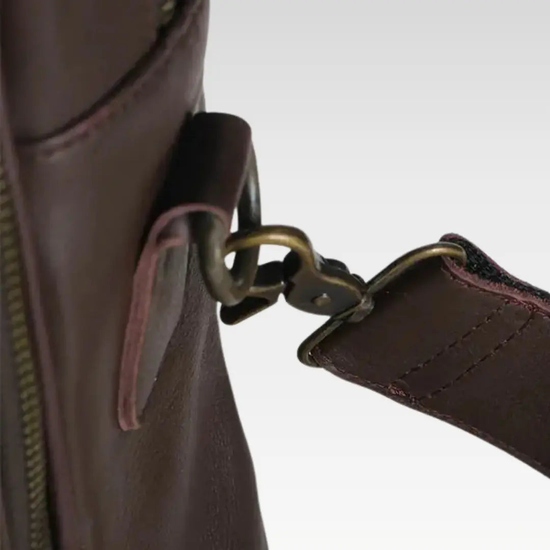 Maroon Executive Leather Pro Laptop Bag