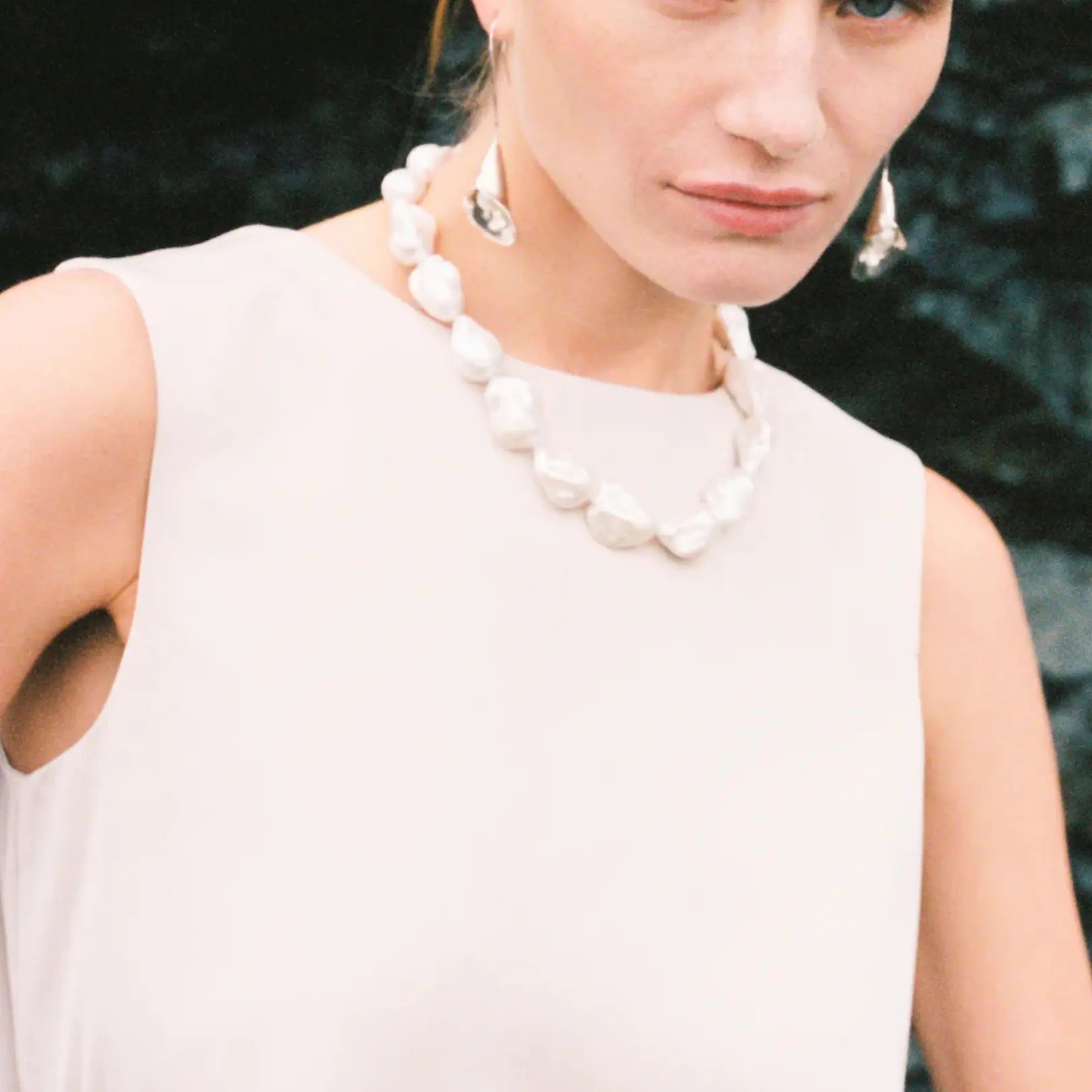 Calla Lily Drop Earrings Silver