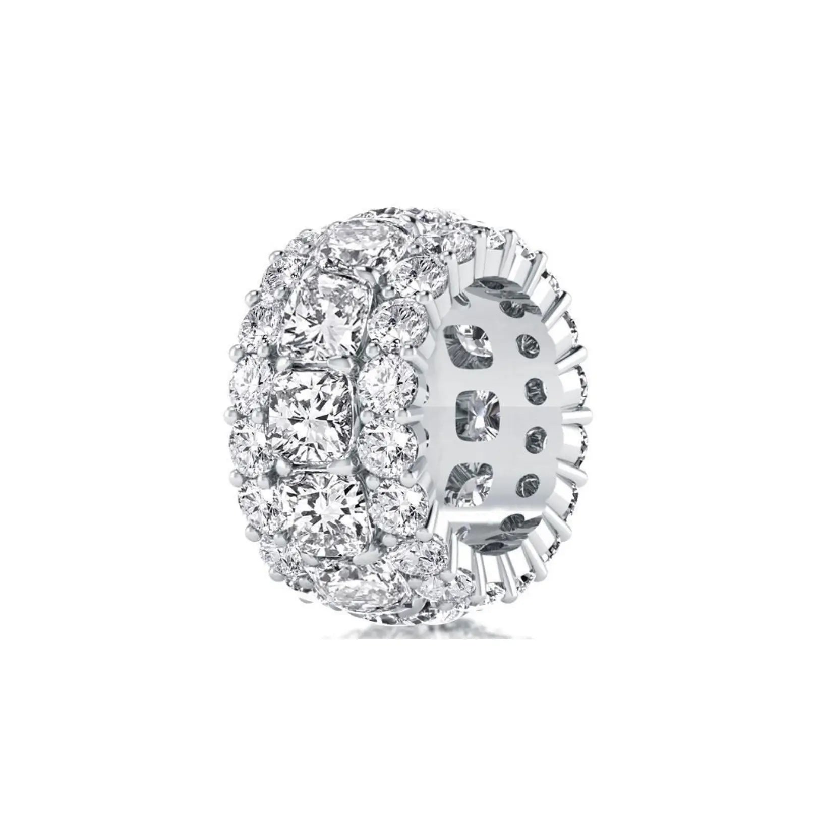 Eternity Cushion Cut Wedding Band Eternity Band