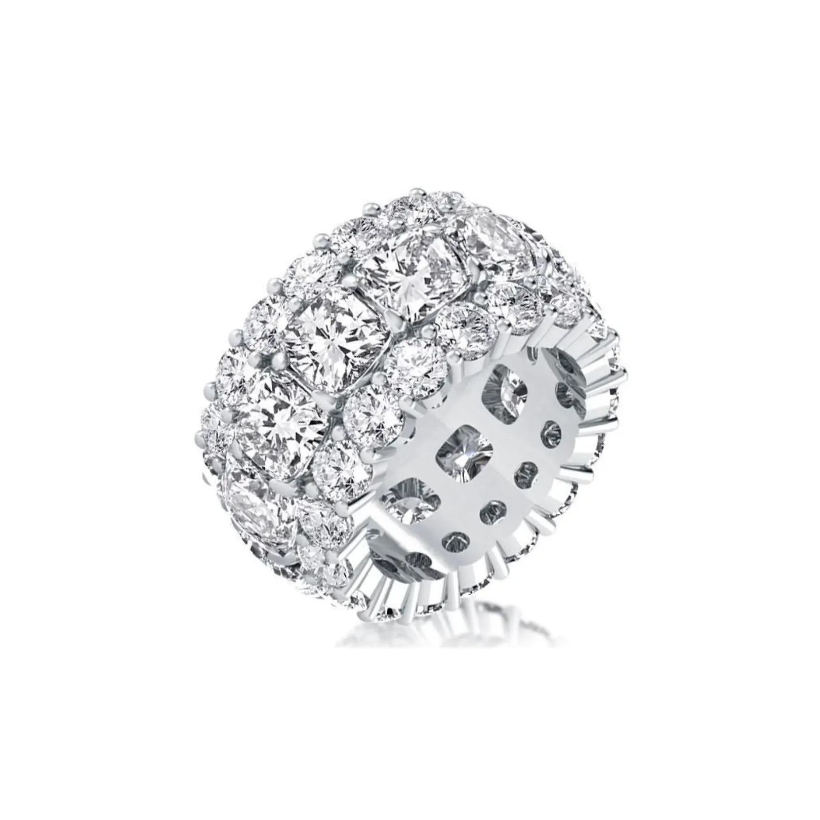 Eternity Cushion Cut Wedding Band Eternity Band