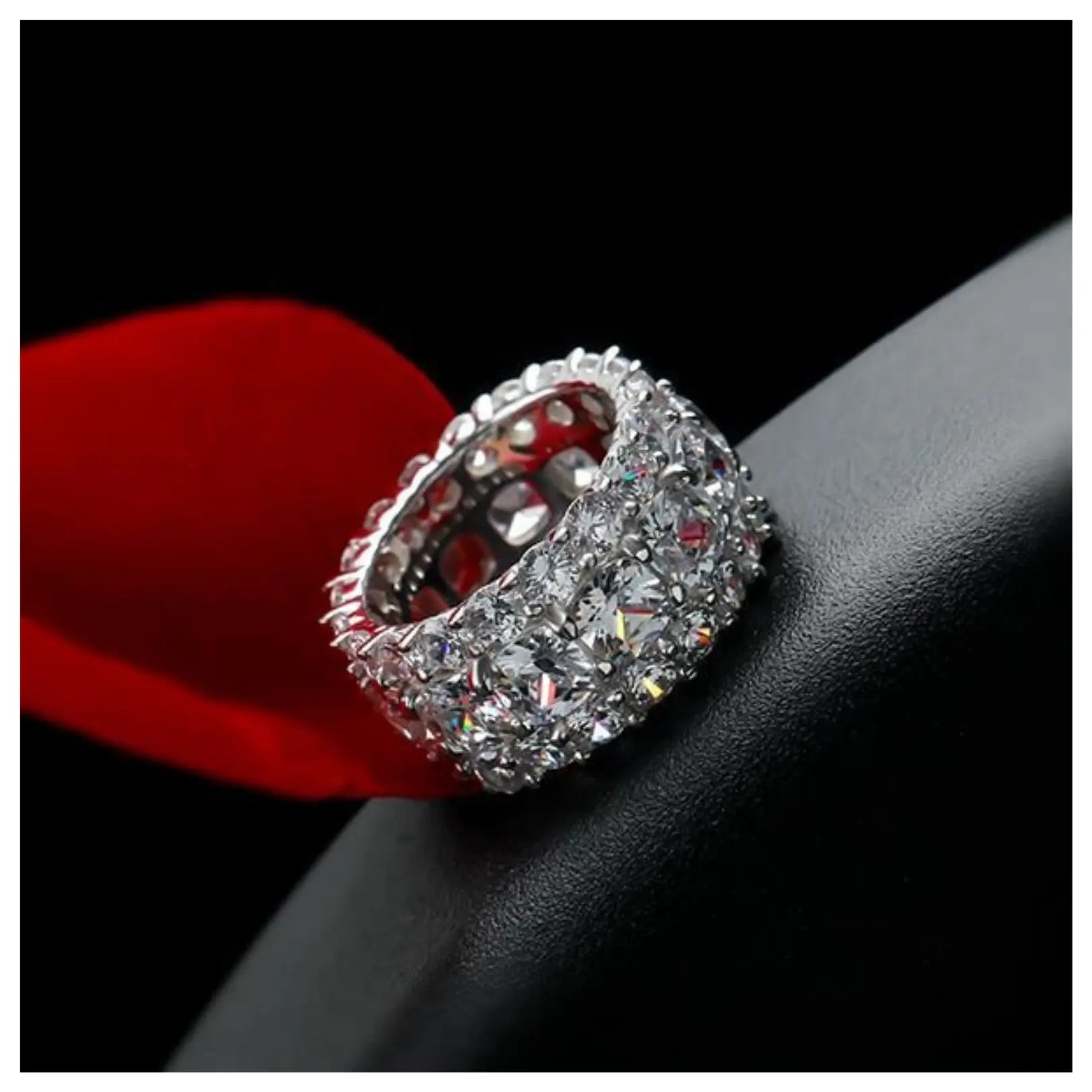 Eternity Cushion Cut Wedding Band Eternity Band