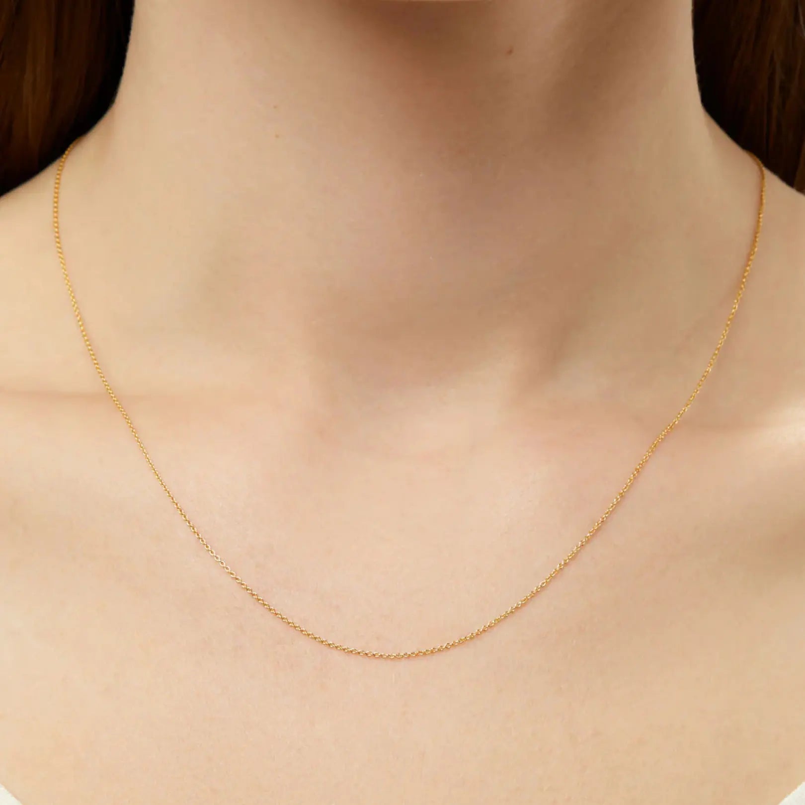 Hollow Round Box Chain Necklace