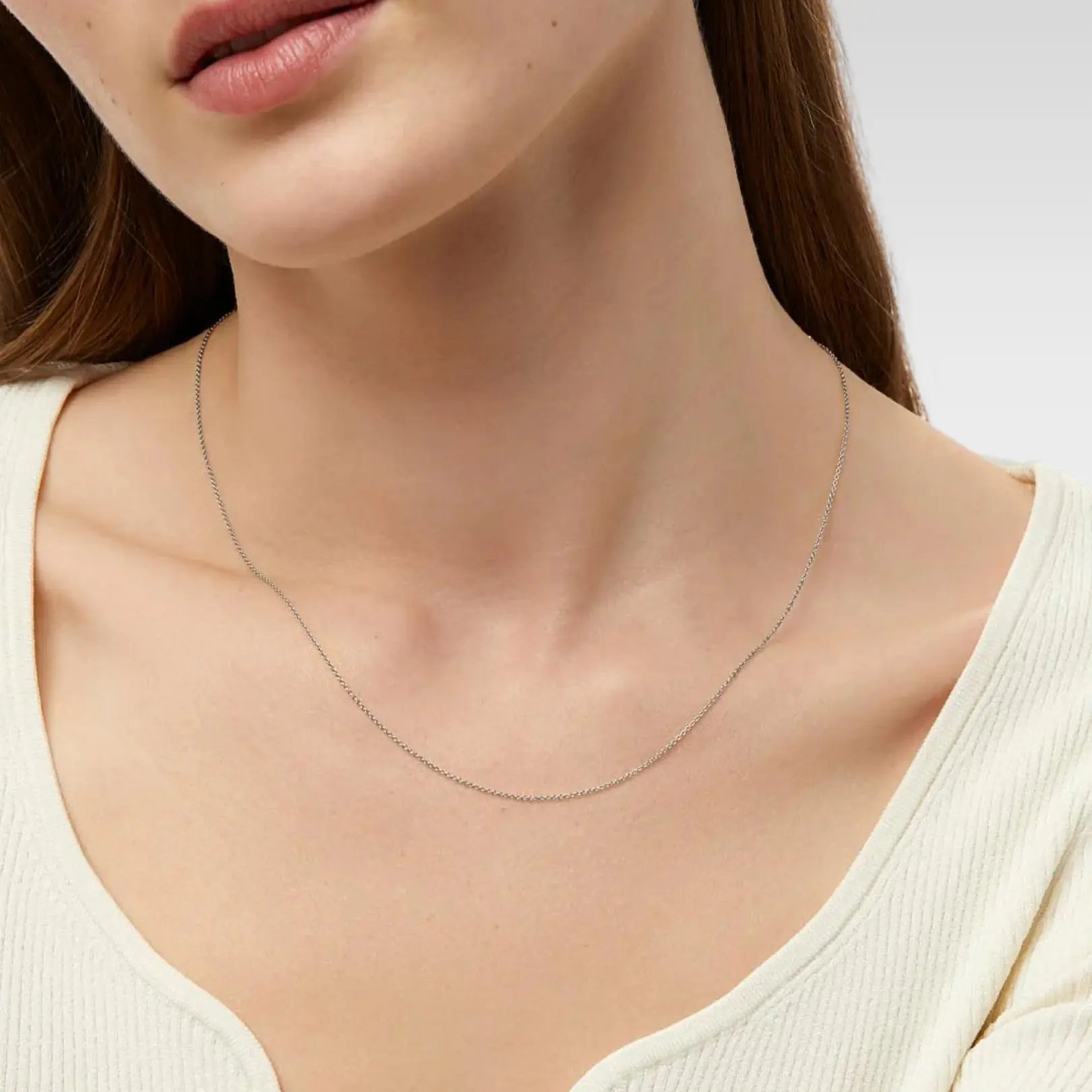 Hollow Round Box Chain Necklace