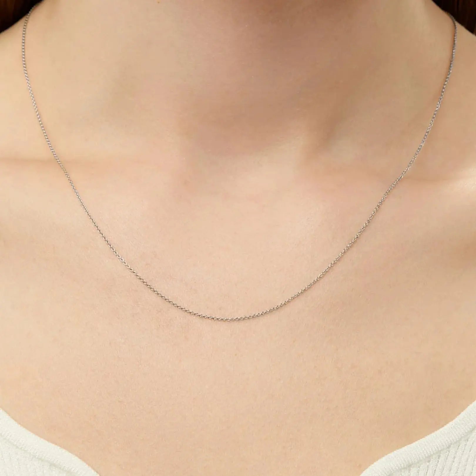 Hollow Round Box Chain Necklace