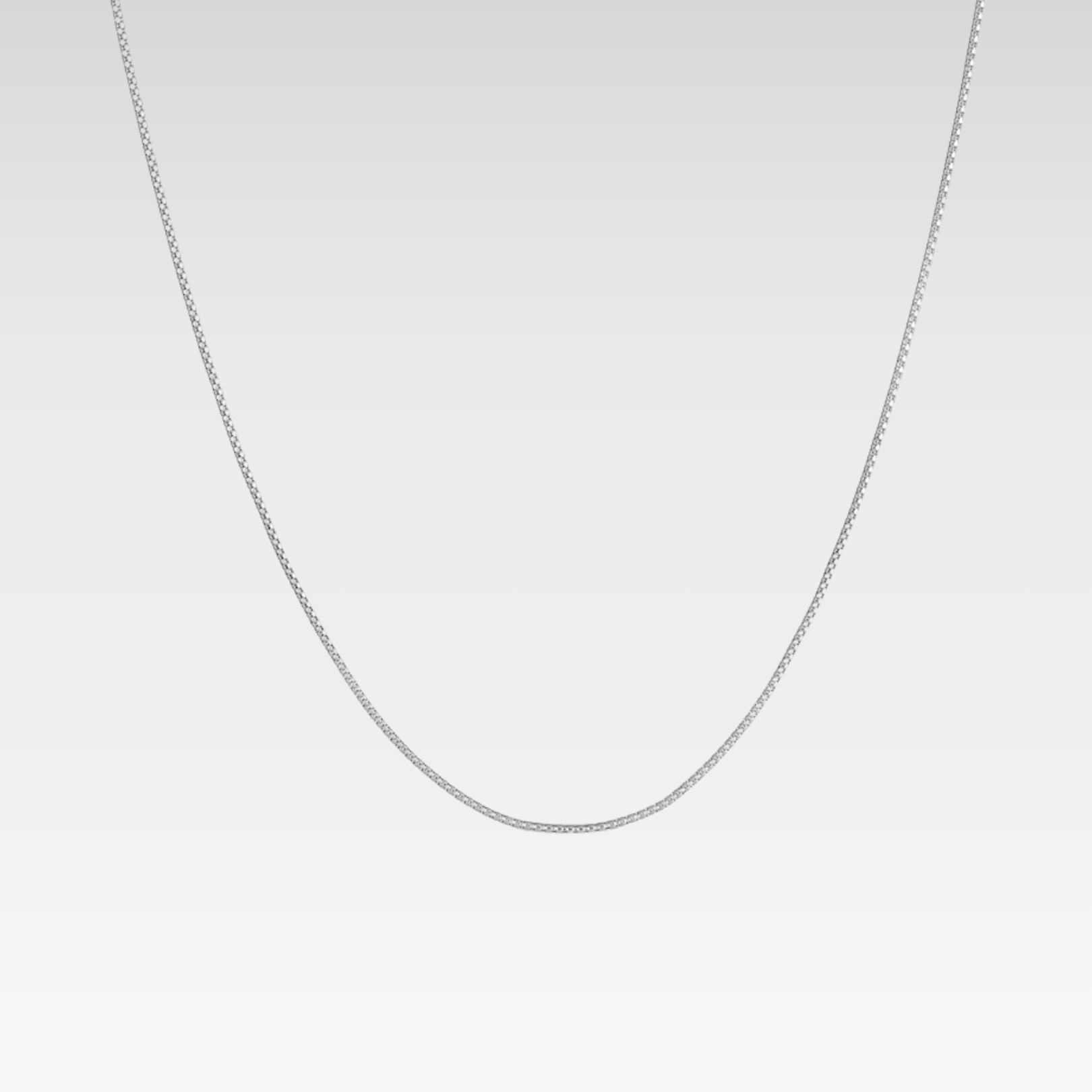 Hollow Round Box Chain Necklace