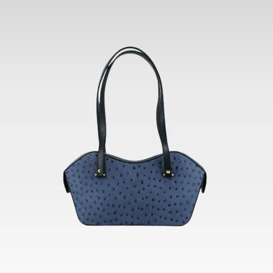 Slate Grey Stylish Lips Shape Leather Handbag For Women