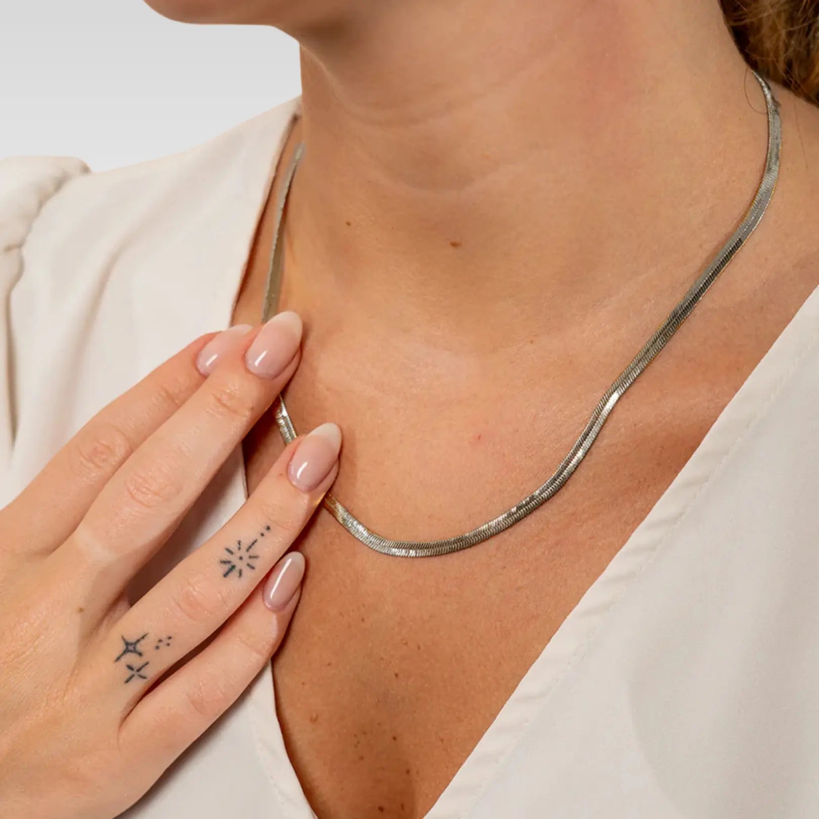 Sterling Silver Herringbone Chain