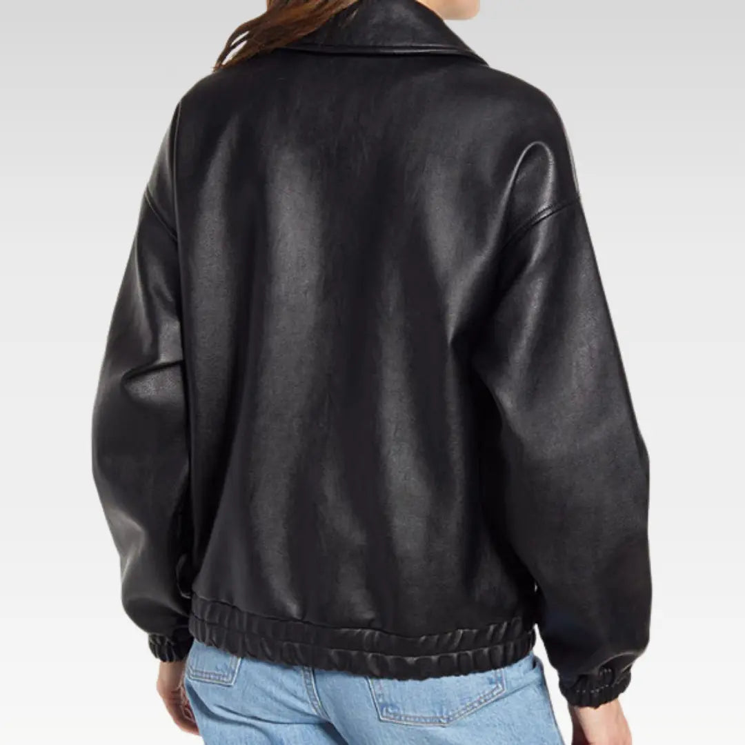 Aida Black A-2 Bomber Jacket