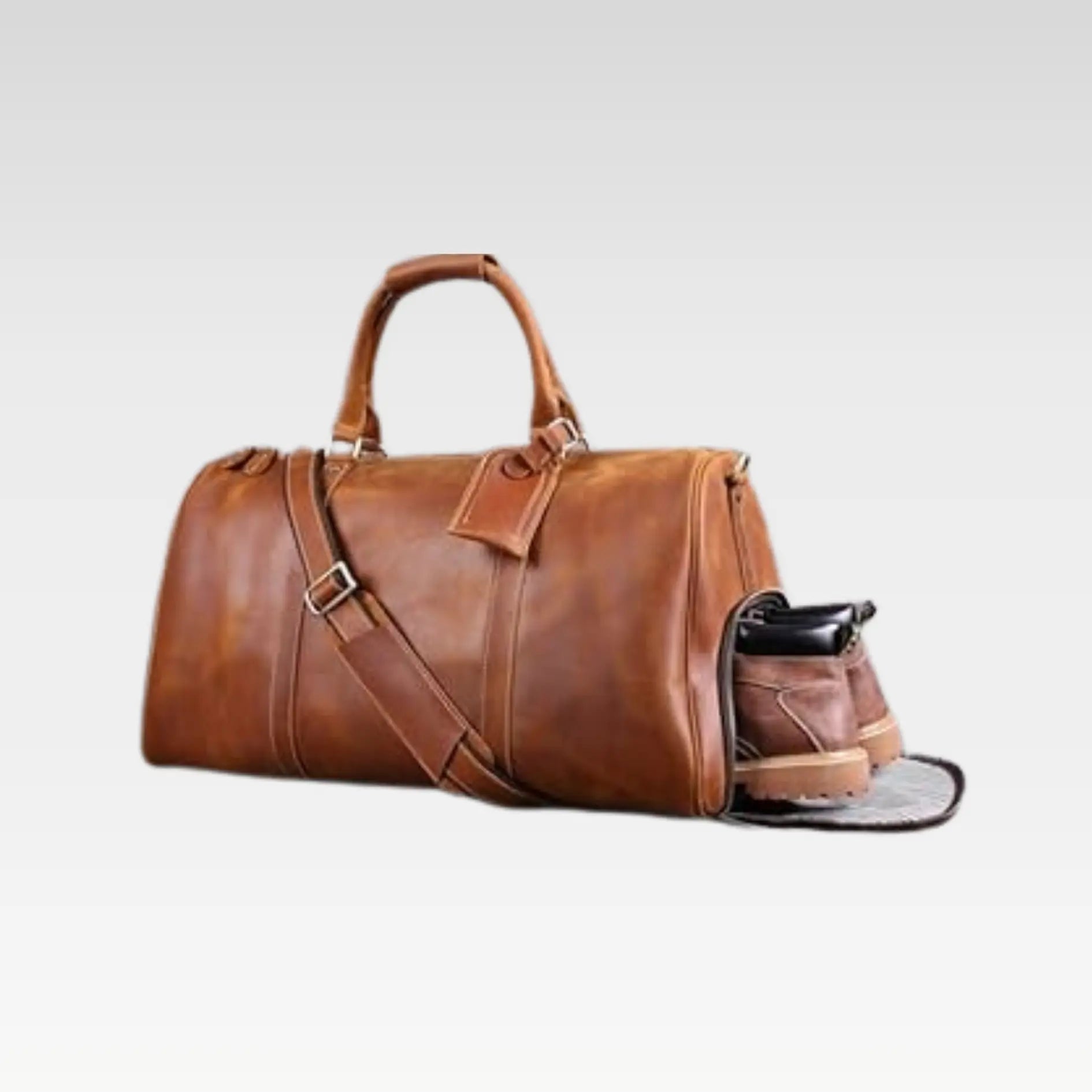 Premium Leather Duffel Bag