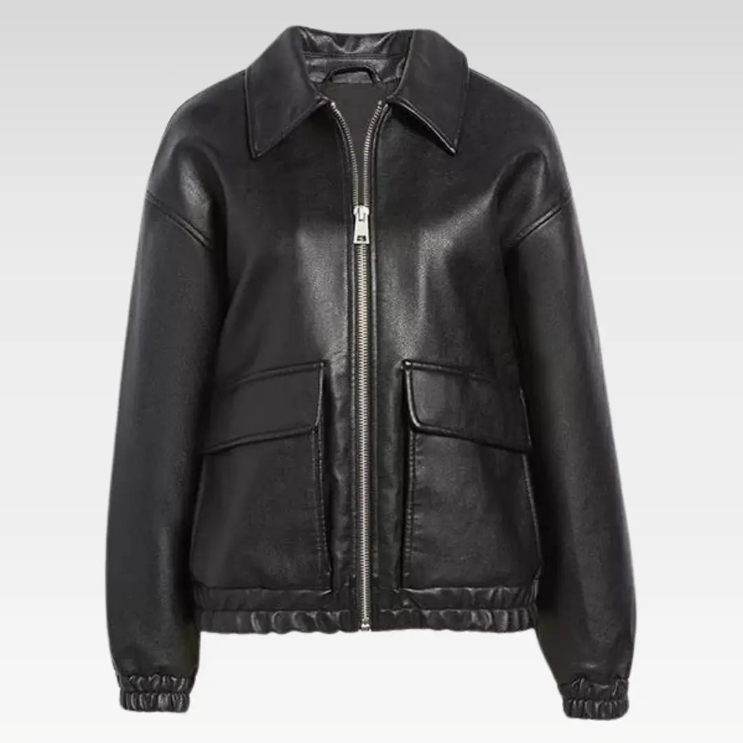 Aida Black A-2 Bomber Jacket