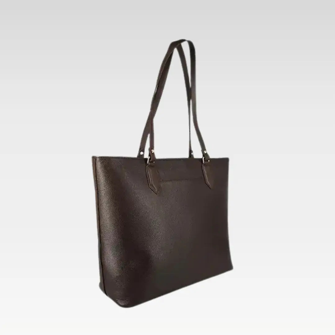 Brown Leather Laptop Tote Bag Professional & Spacious For Office Use