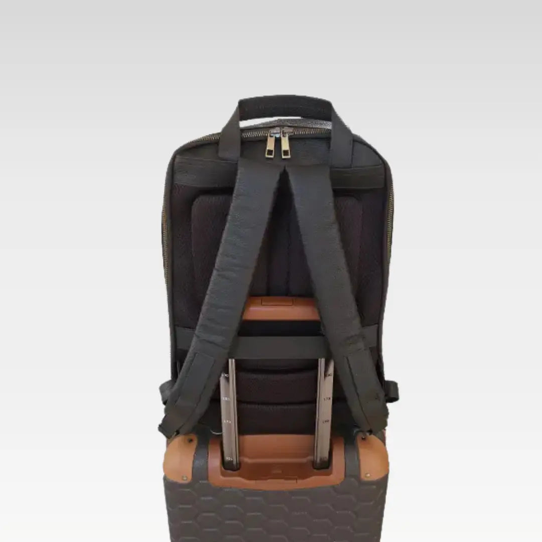 Midnight Brown Premium Leather Backpack Stylish & Durable