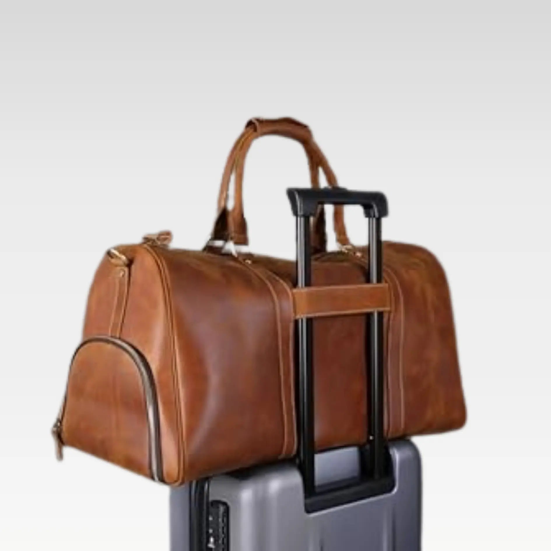 Premium Leather Duffel Bag