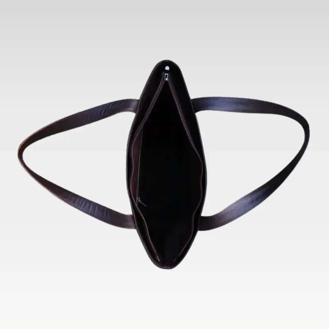 Green Leather Laptop Tote Bag Professional & Spacious For Office Use