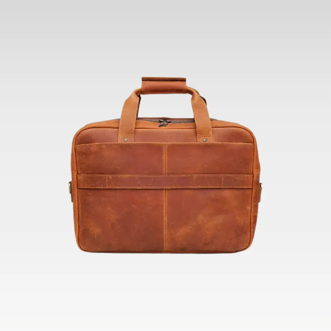 Rust Brown Timeless Crazy Horse Leather Bag