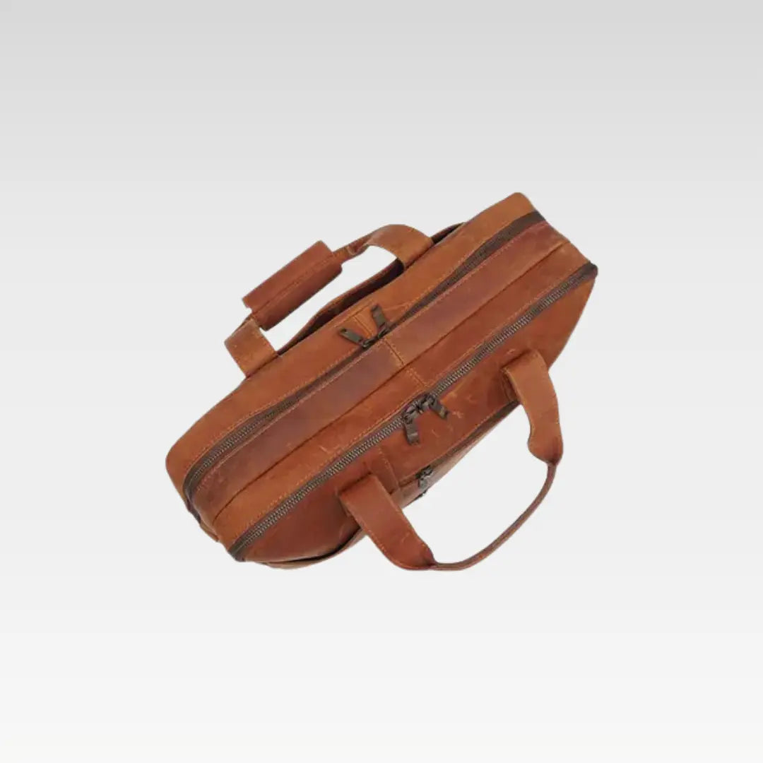 Rust Brown Timeless Crazy Horse Leather Bag