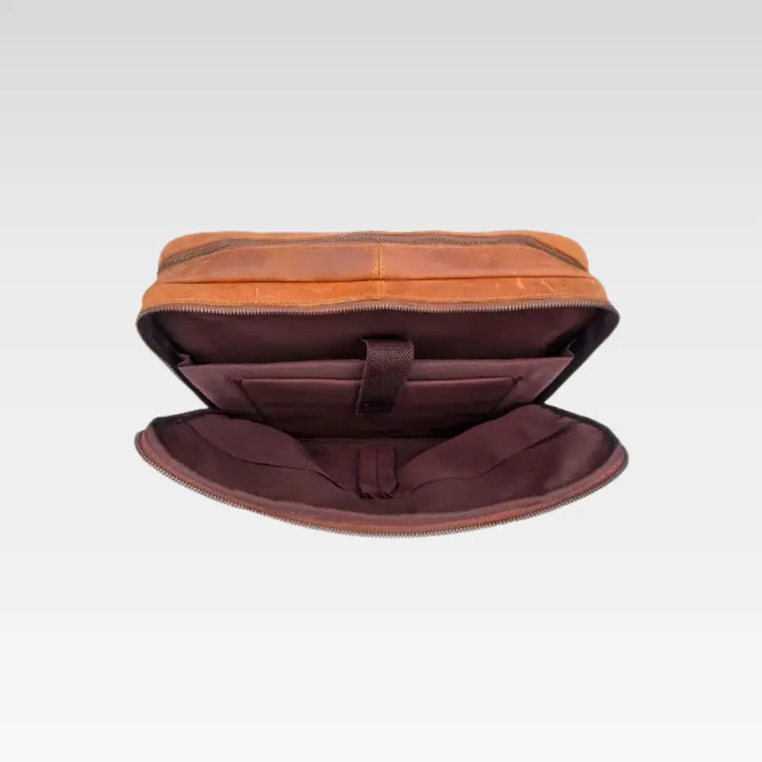 Rust Brown Timeless Crazy Horse Leather Bag