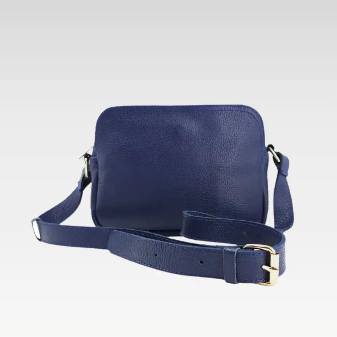 Royal Blue Leather Crossbody Bag Perfect For Everyday Style