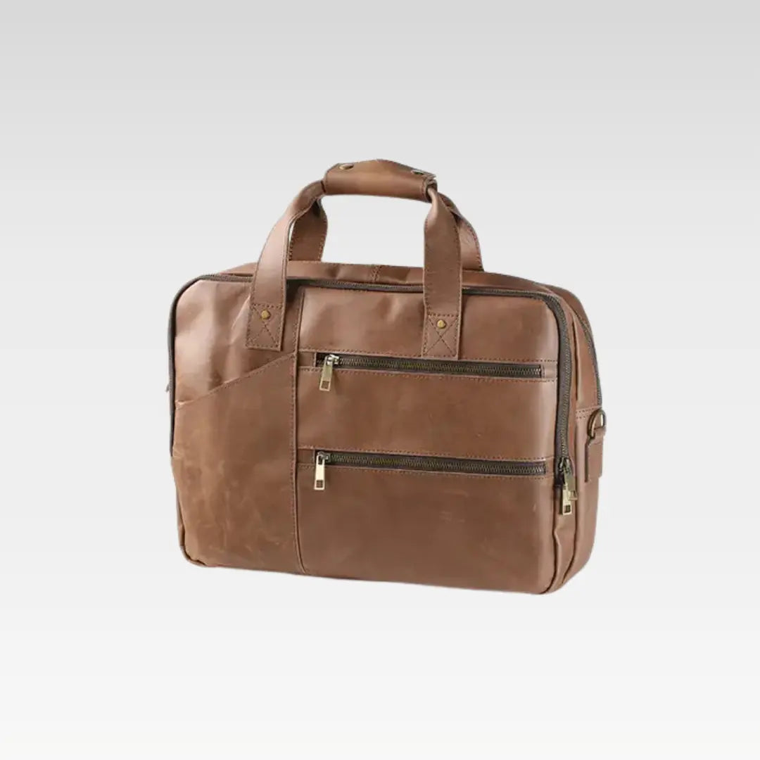 Classic Brown Timeless Crazy Horse Leather Bag
