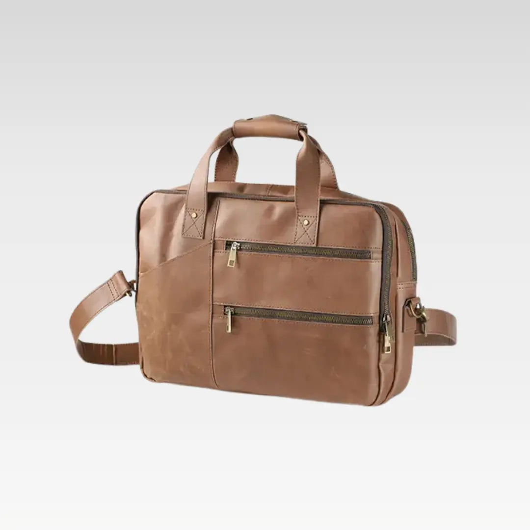 Classic Brown Timeless Crazy Horse Leather Bag
