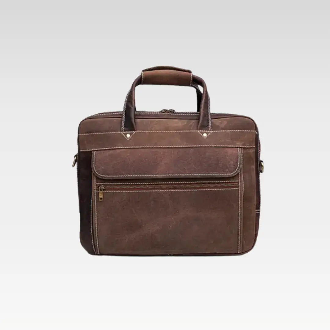 Maroon Executive Leather Pro Laptop Bag