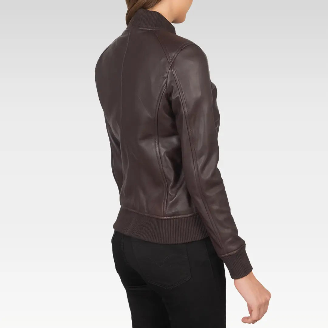 Bliss Leather Bomber Jacket