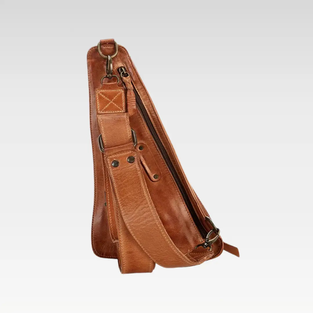 Adept Leather Sling Crossbody Bag
