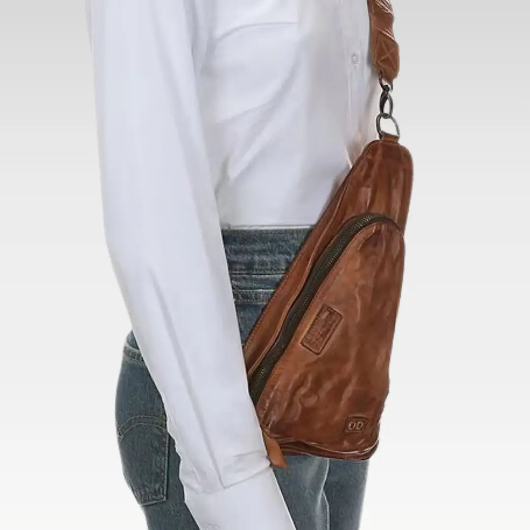 Adept Leather Sling Crossbody Bag