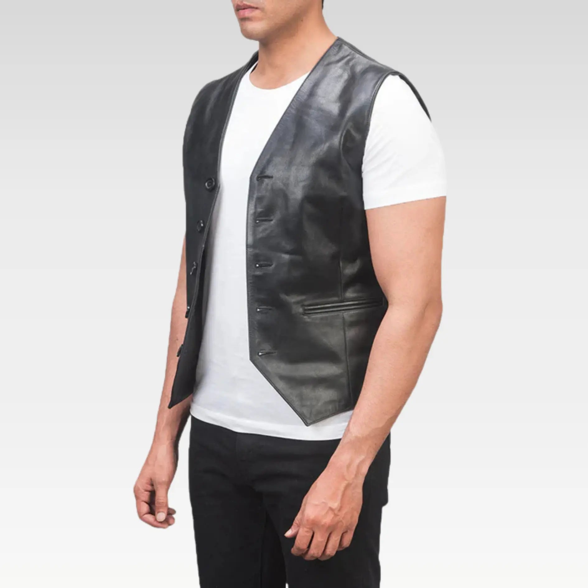 Auden Brown Leather Vest