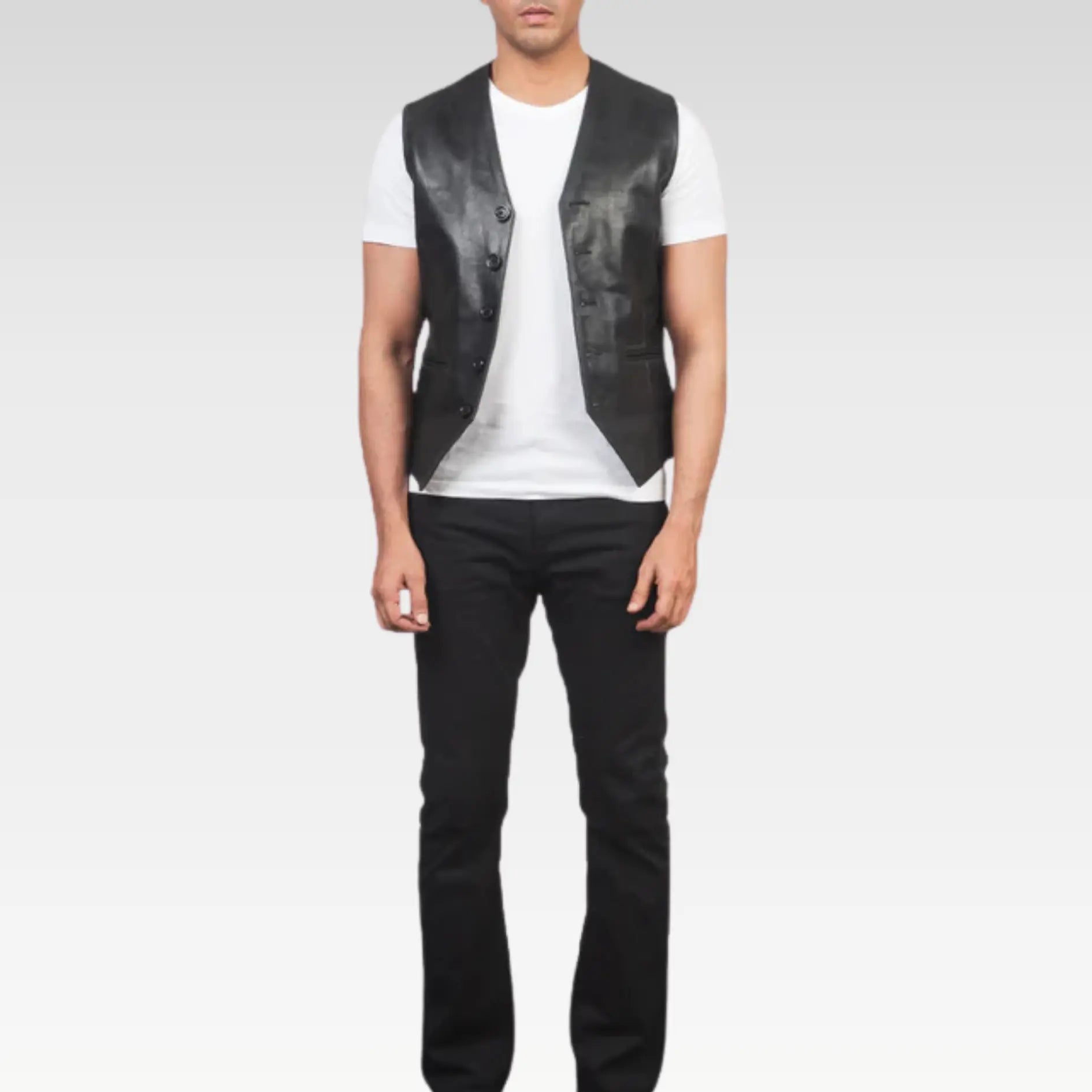 Auden Brown Leather Vest