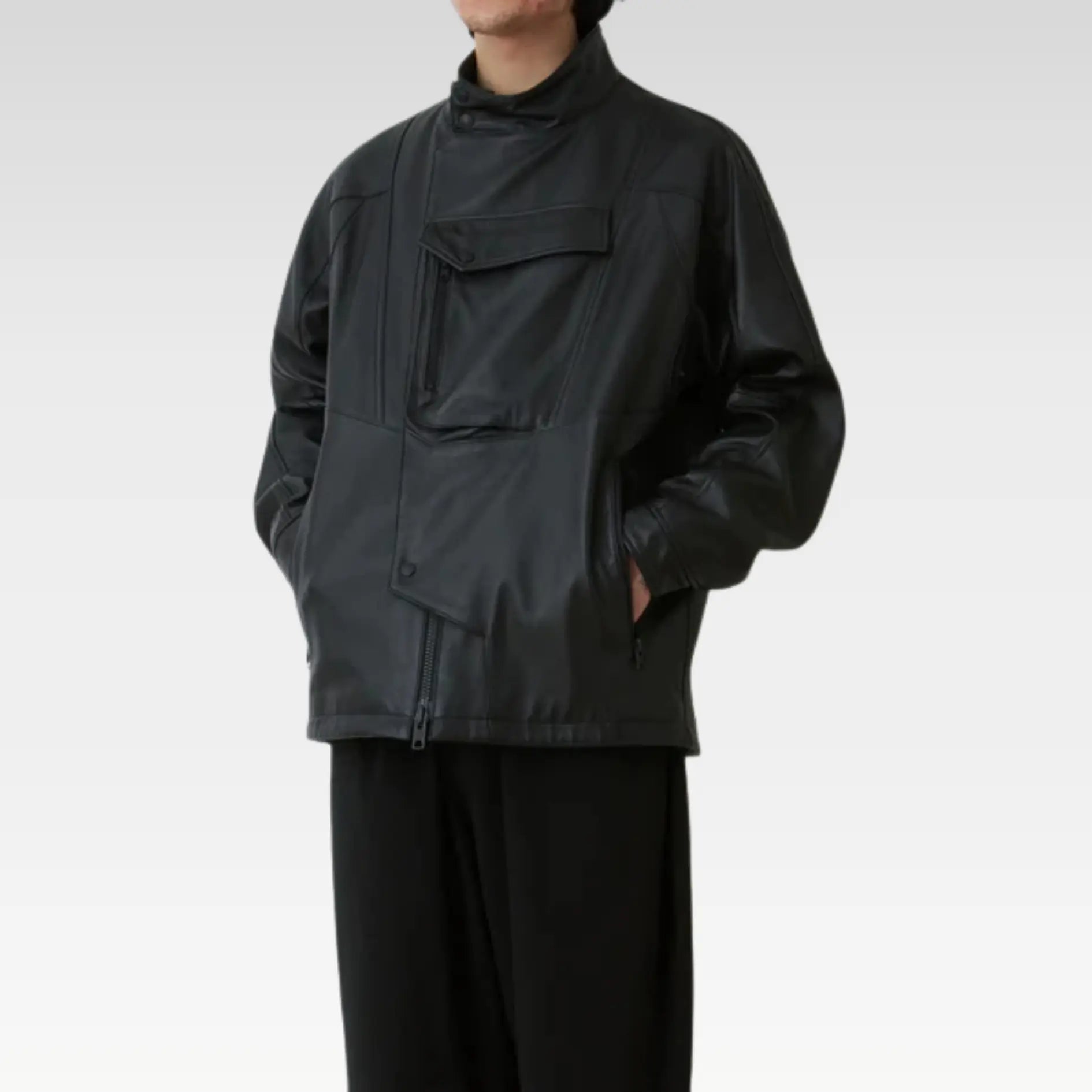 BOVSHE SHEEP LEATHER RIDER'S JACKET