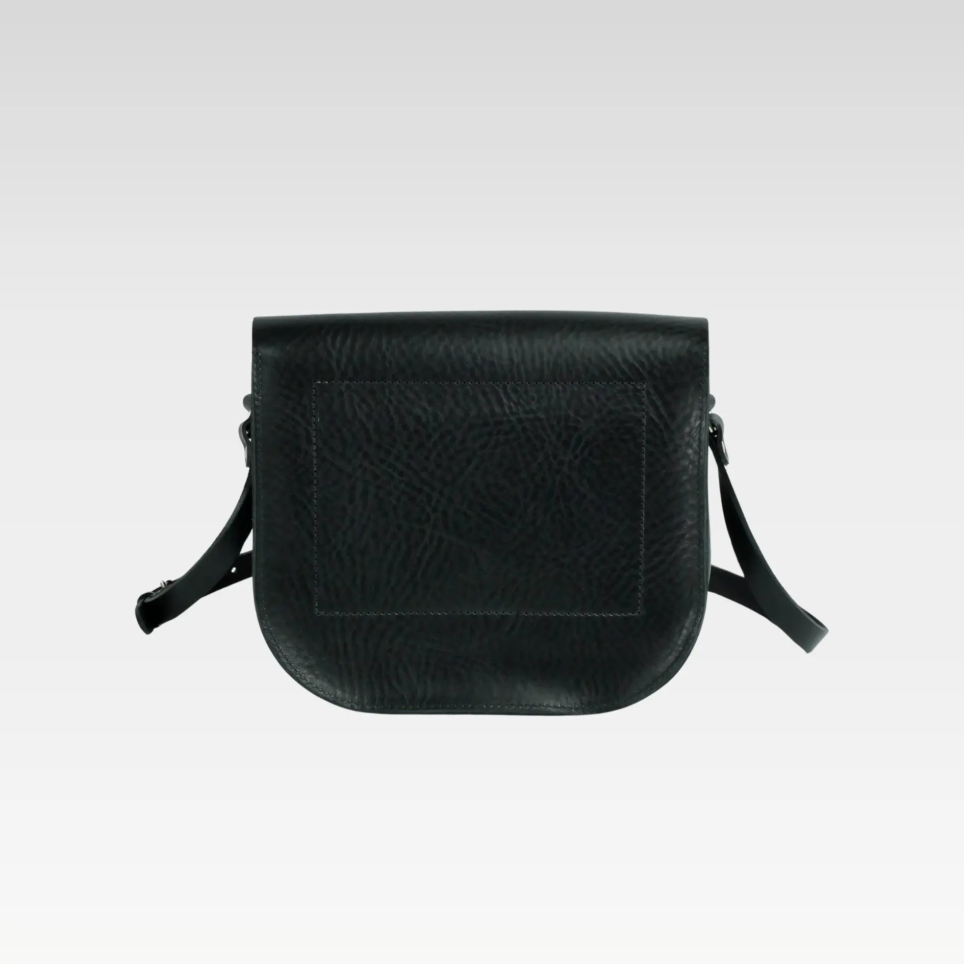 Belle Black Leather Crossbody Bag