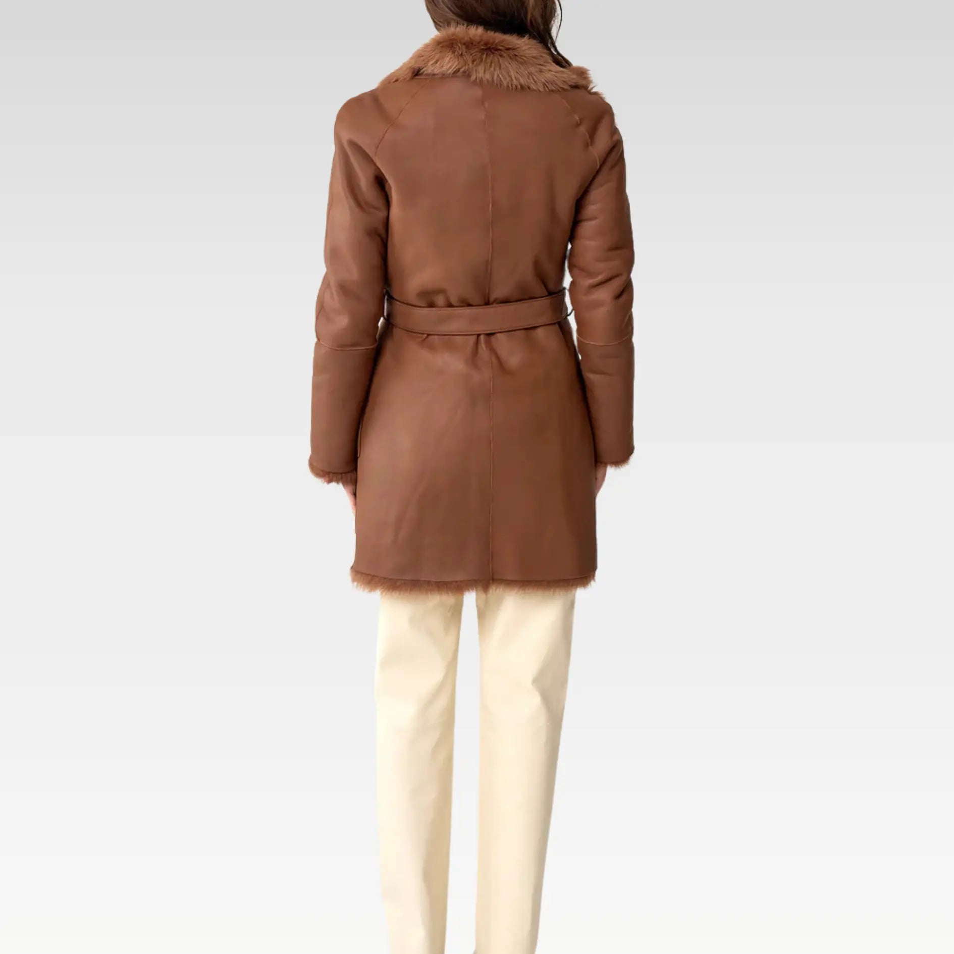 Chelsea Slouch Shearling Coat Noccialo Shearling