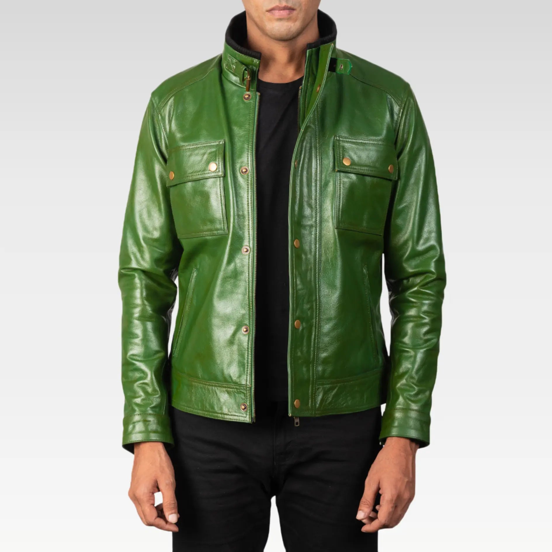 Darren Leather Biker Jacket