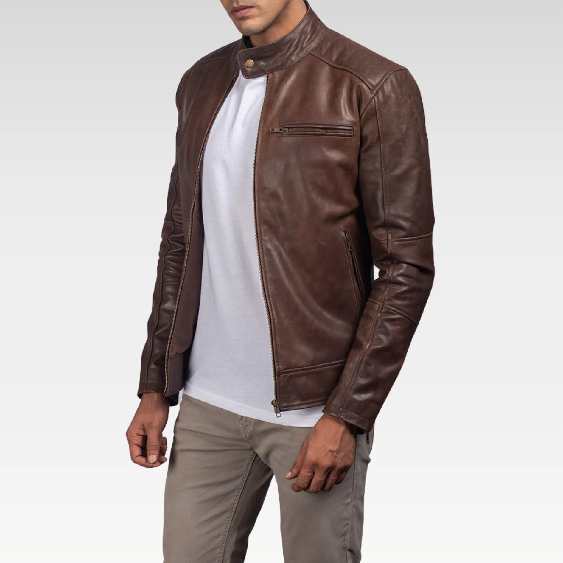 Dean Leather Biker Jacket