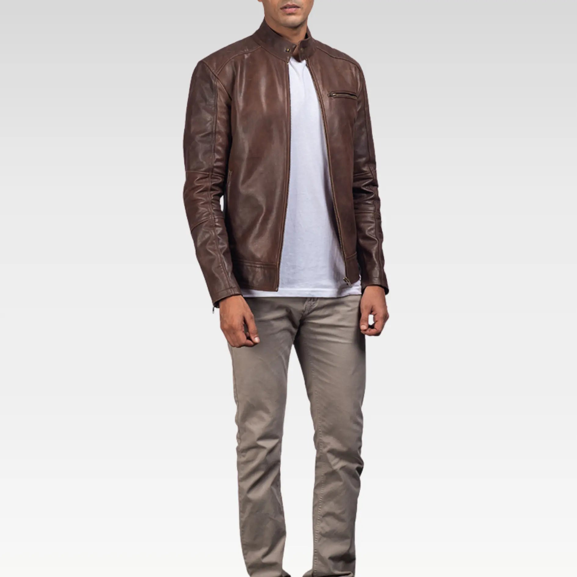 Dean Leather Biker Jacket