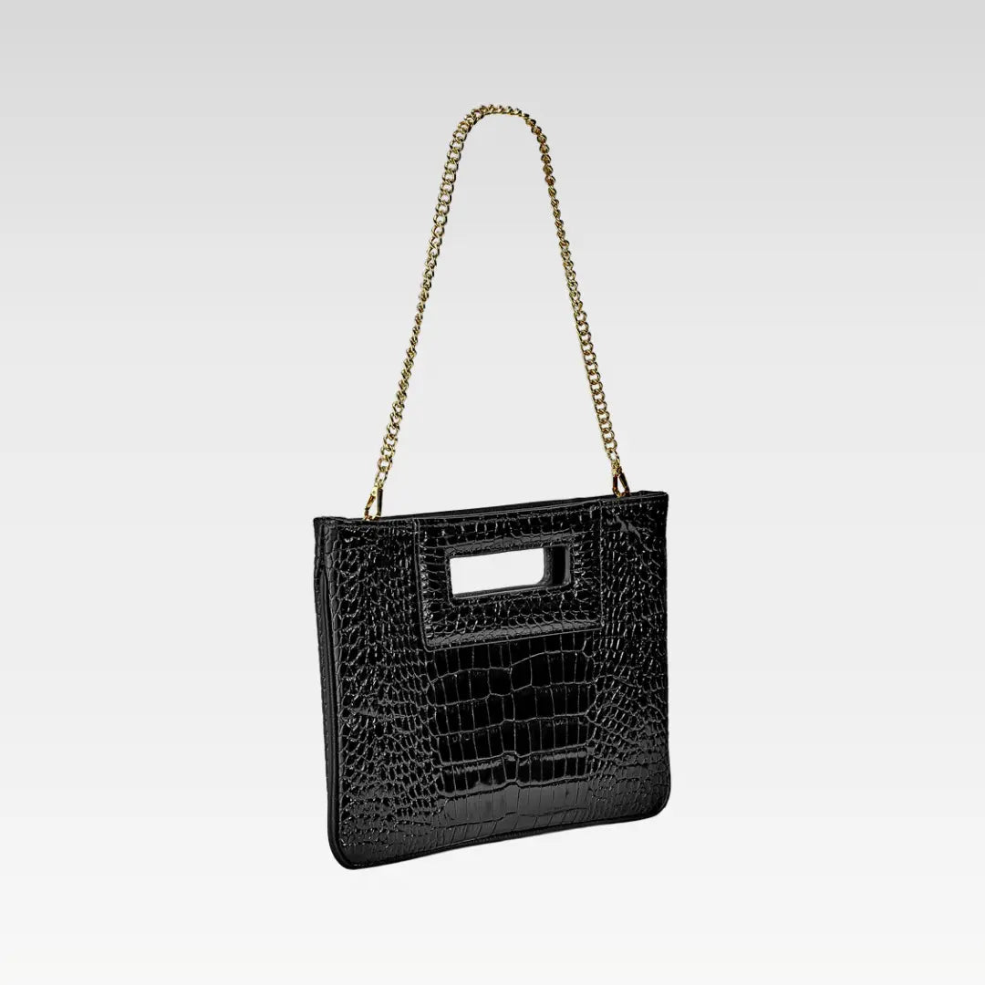Emory Croc Embossed Leather Bag