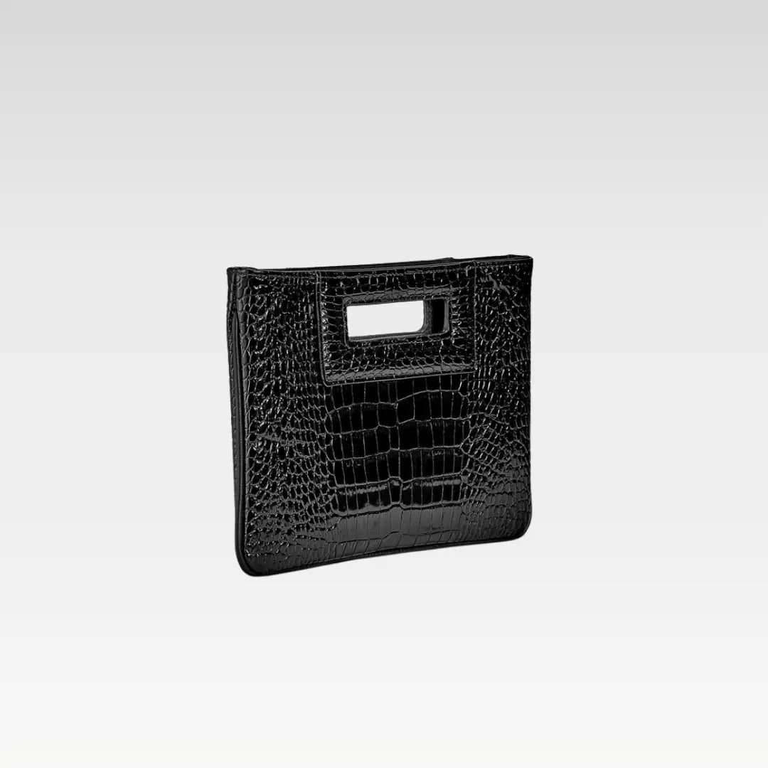 Emory Croc Embossed Leather Bag
