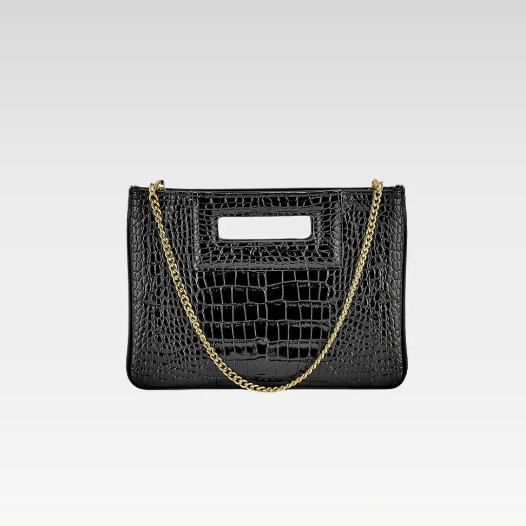 Emory Croc Embossed Leather Bag