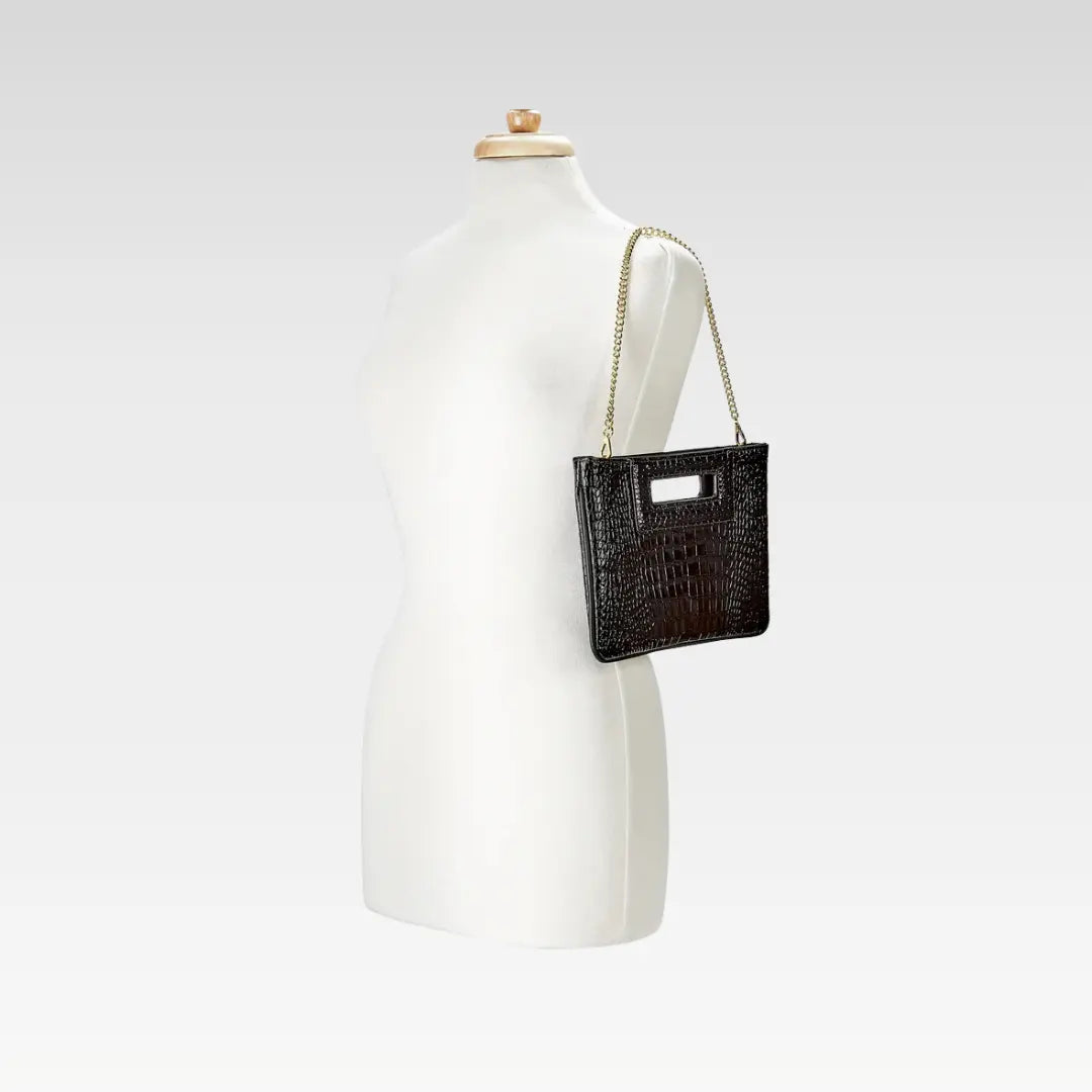 Emory Croc Embossed Leather Bag