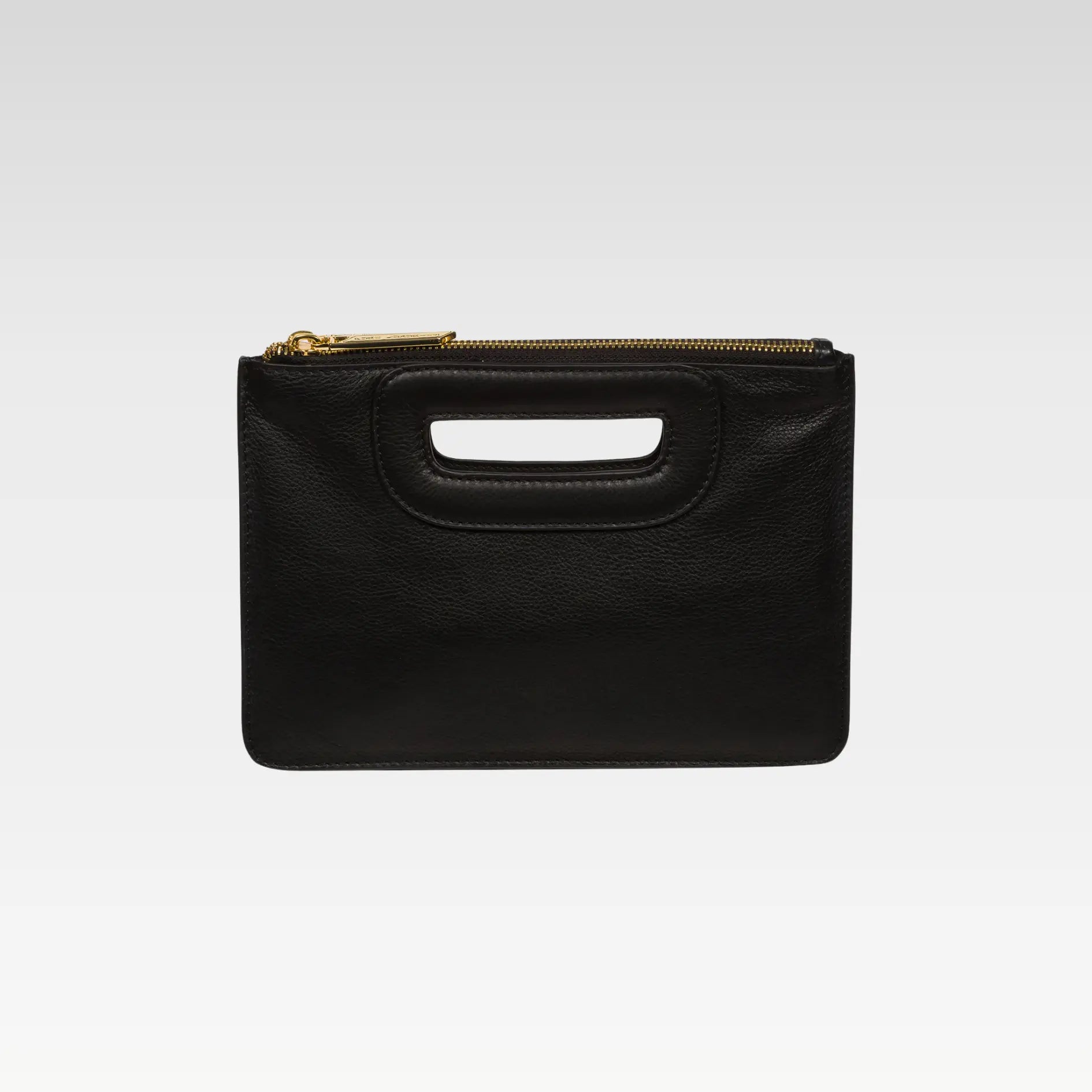 'Esher' Navy Leather Clutch Bag