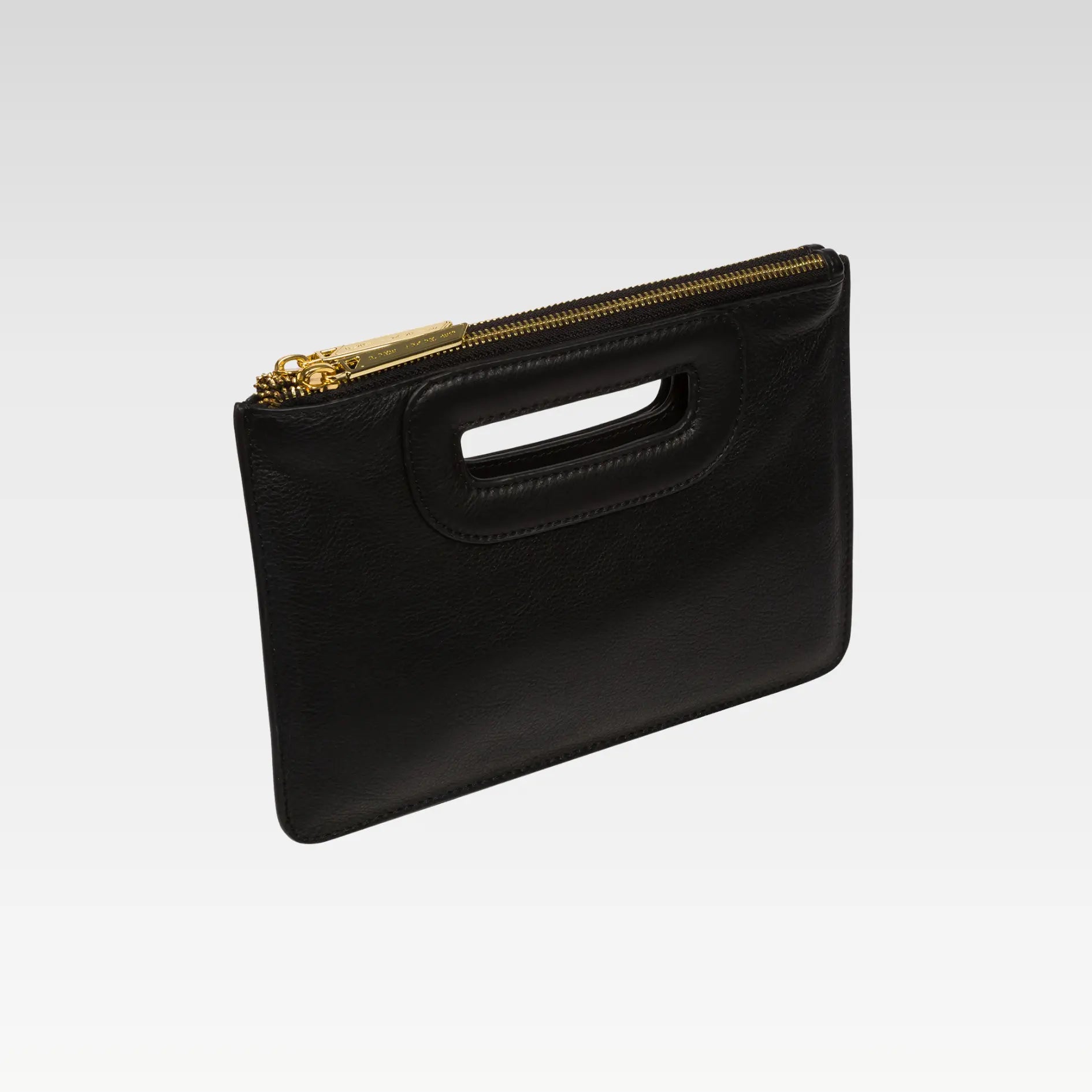 'Esher' Navy Leather Clutch Bag