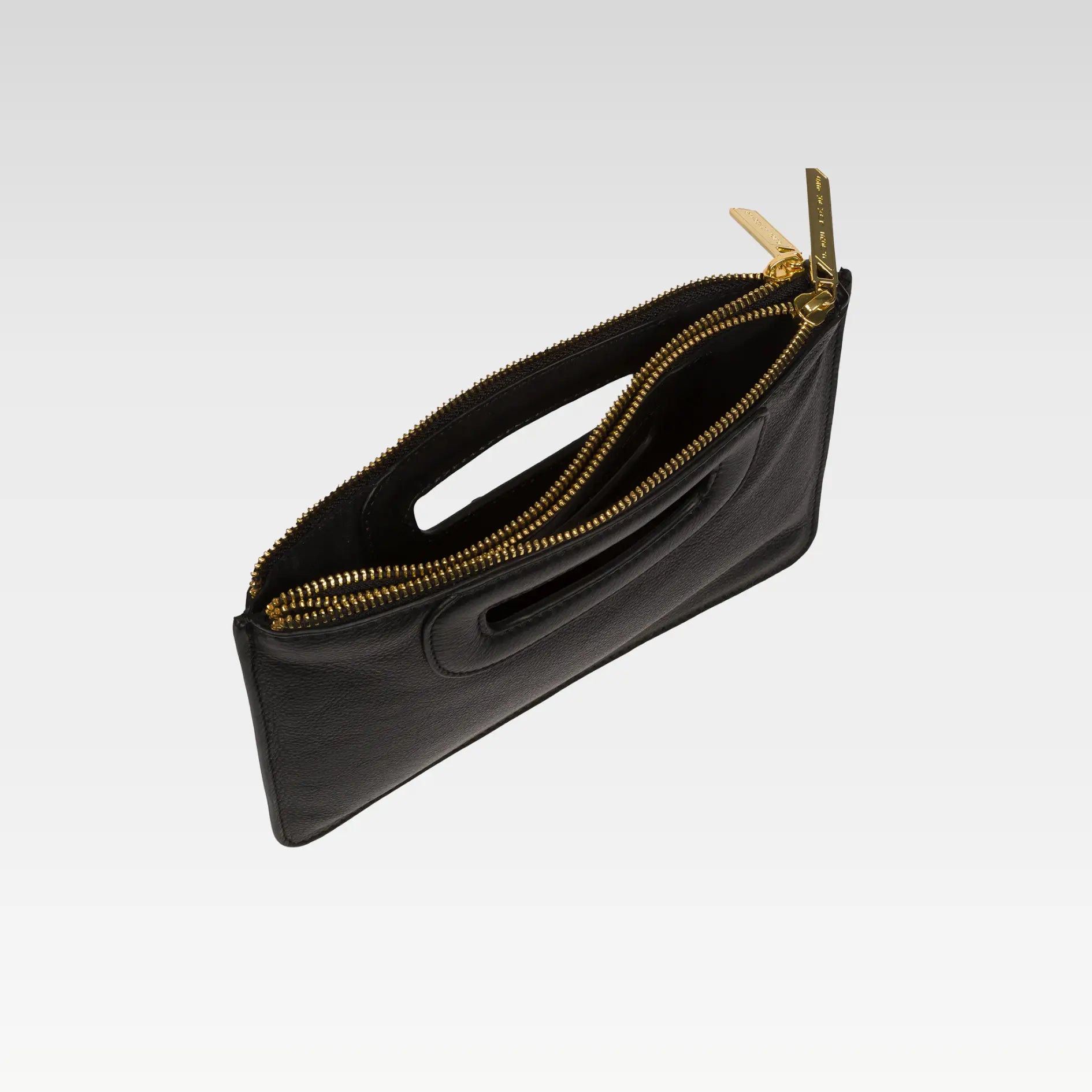 'Esher' Navy Leather Clutch Bag