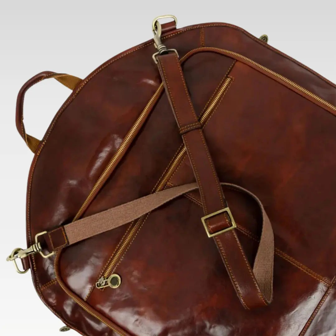 Full Grain Italian Leather Garment / Suit Bag