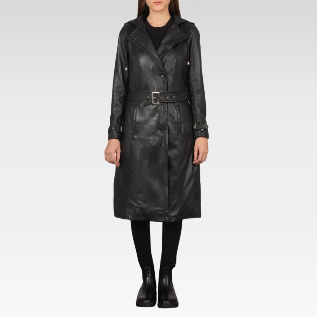 Fixon Hooded Trench Coat