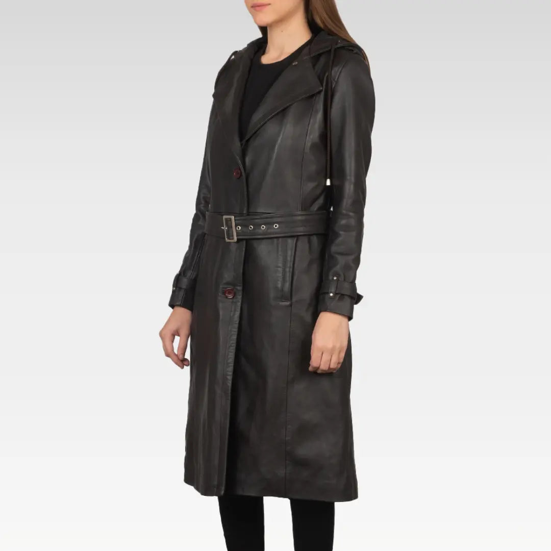 Fixon Hooded Trench Coat