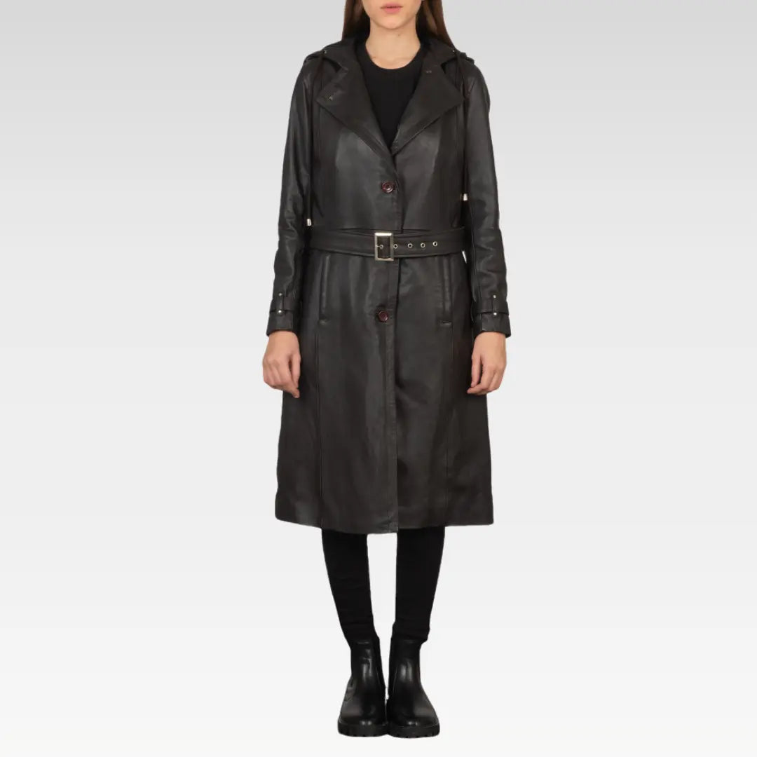 Fixon Hooded Trench Coat