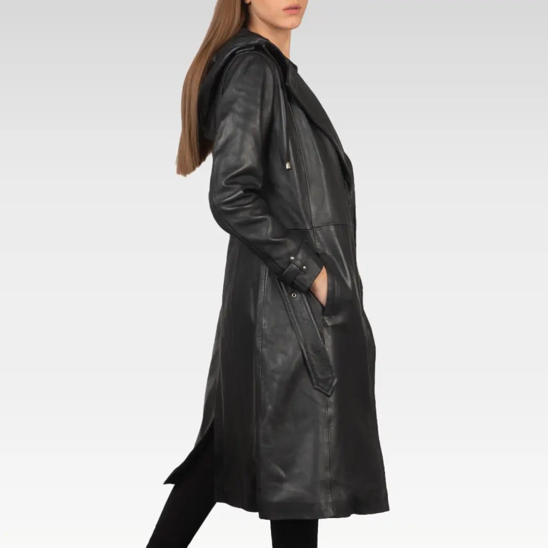 Fixon Hooded Trench Coat