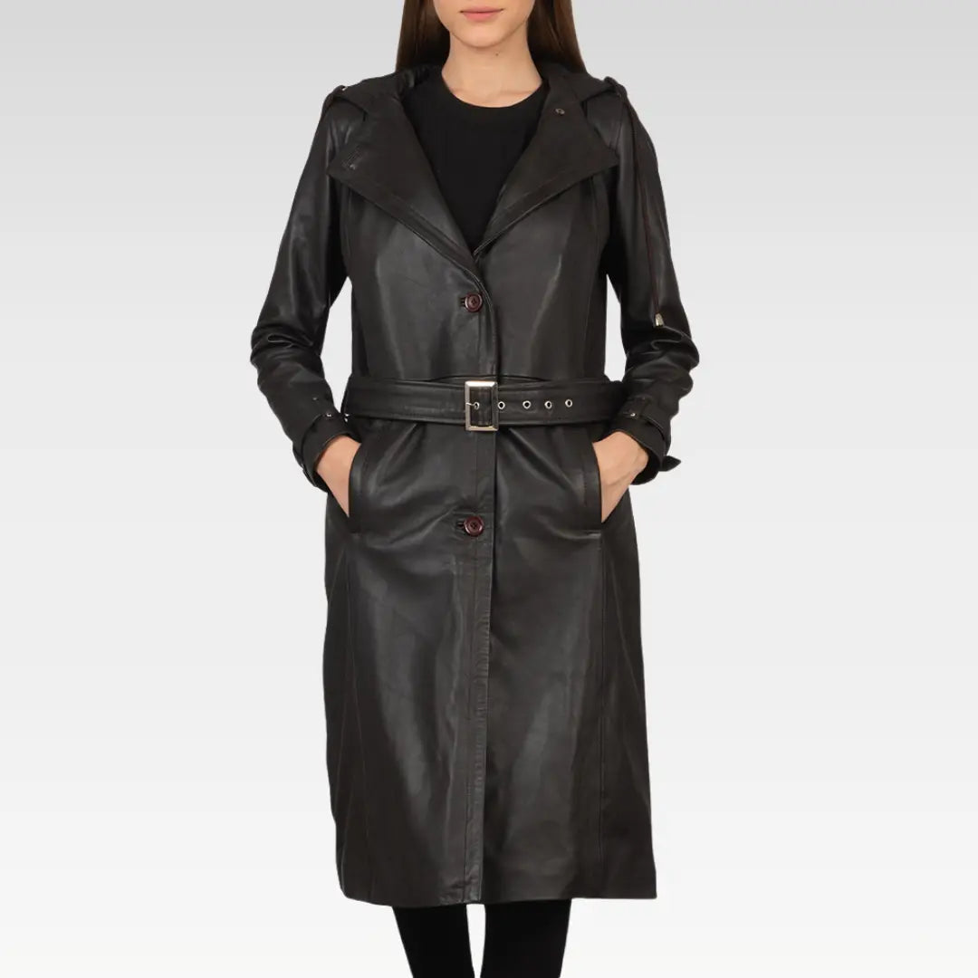 Fixon Hooded Trench Coat