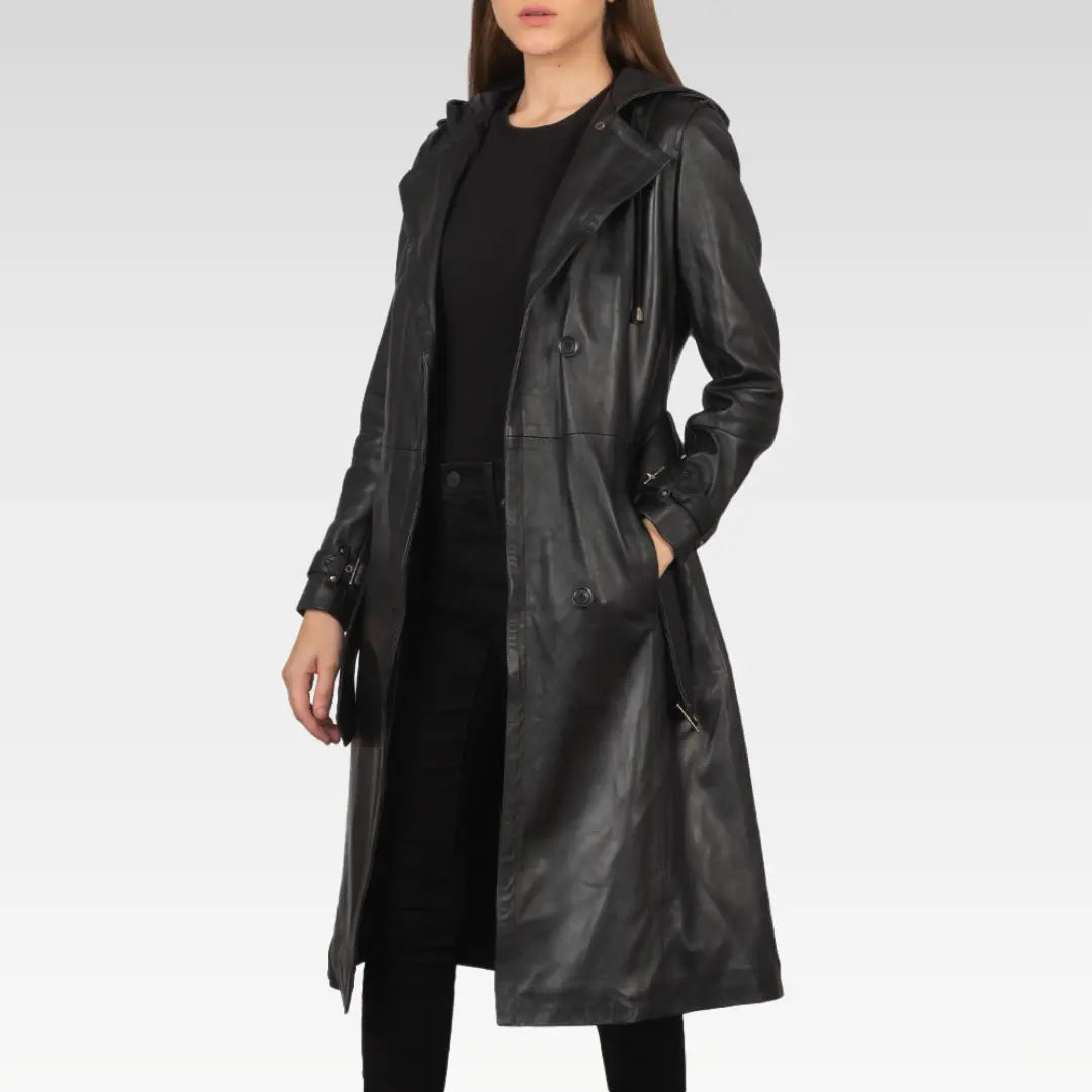 Fixon Hooded Trench Coat